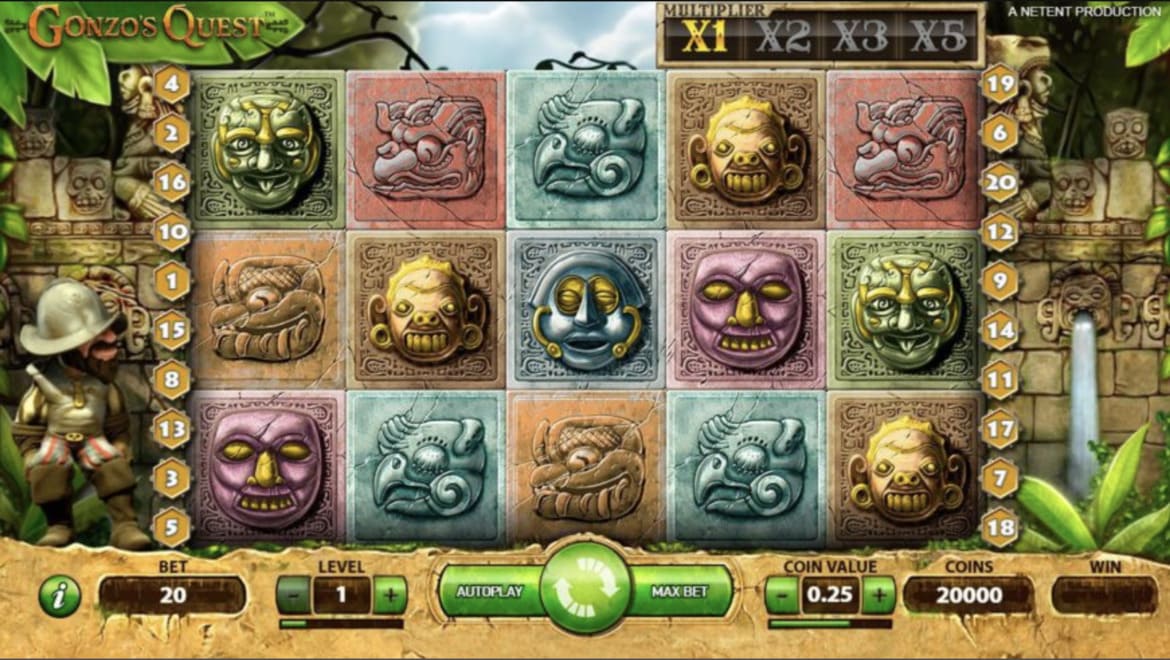 Gonzo’s Quest screenshot game