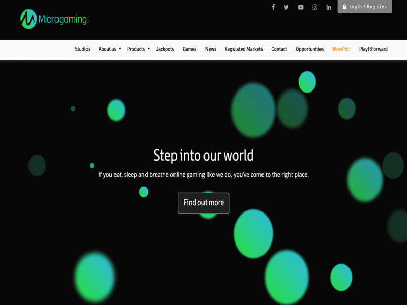 Microgaming Homepage