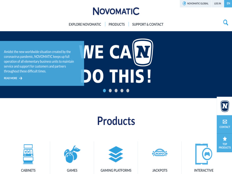 Novomatic Homepage